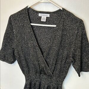 Liz Claiborne Elegant Black/Silver Dress Size Medium